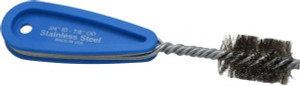 Schaefer Brush 15/16 Inch Actual Brush Diameter, 3/4 Inch Inside Diameter, Stainless Steel, Plumbing, Hand Fitting and Cleaning Brush Solid Plastic Hand Fitting Handle with Hole 00929 - 36911139