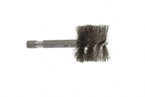 Made in USA 1 Inch Inside Diameter, 1-1/8 Inch Actual Brush Diameter, Stainless Steel, Power Fitting and Cleaning Brush 1/4 Shank Diameter, 2-3/4 Inch Long, Hex Shaft Stem 09-660016-HS - 03715612 Made in USA 1 Inch Inside Diameter, 1-1/8 Inch Actual Brush Diameter, Stainless Steel, Power Fitting and Cleaning Brush 1/4 Shank Diameter, 2-3/4 Inch Long, Hex Shaft Stem 09-660016-HS - 03715612