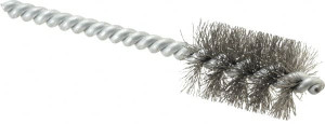 Schaefer Brush 5/8 Inch Inside Diameter, 13/16 Inch Actual Brush Diameter, Carbon Steel, Power Fitting and Cleaning Brush 3/16 Shank Diameter, 3-5/8 Inch Long, Twisted Wire Stem, 3/4 Inch Refrigeration Outside Diameter 08547-12 - 78176641