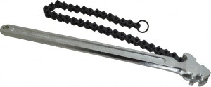 Crescent 5" Max Pipe Capacity, 18-1/2" Long, Chain Wrench 5" Actual OD, 14" Handle Length CW15 - 72549264