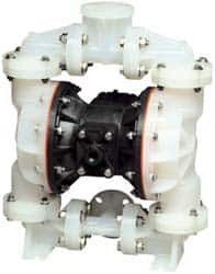 SANDPIPER Pump 1" NPT, Nonmetallic, Air Operated Diaphragm Pump PTFE Diaphragm, Kynar Housing S1FB3K2KPUS000. - 05313473