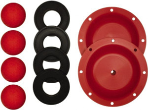 SANDPIPER Pump 1-1/2" Pump, Santoprene Fluid Section Repair Kit For Use with Diaphragm Pumps 476.182.354 - 40864894