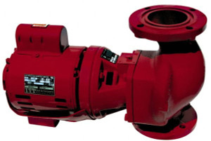 Bell & Gossett 1/6 hp, 16-5/8" Long, 1 Phase, Cast Iron Housing, Brass Impeller, Inline Circulator Pump 115 Volt, 60 Hz, 8-1/2" Flange Width, Bell & Gossett Part No. 102214, 125 Max psi, ODP Motor 102214 - 07499023