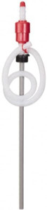 PROLUBE 5 GPM, Polyethylene Hand Operated Siphon Pump 44-5/16" OAL, For 55 Gal Drums, For Antifreeze, Detergents, Water Based Fluids, Mild Acids, Soaps, Waxes & etc SPH/2 - 85062305