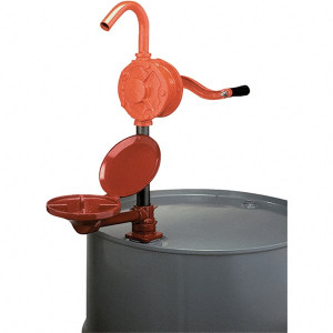 Wesco Hand-Operated Drum Pumps, Pump Type: Rotary Pump, GPM: 5.00, Ounces Per Stroke: 4, Strokes Per Gallon: 16.000, Outlet Size: 1-1/4 (Inch), Material: Cast Iron 270021 - 99810780