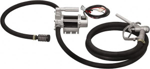PROLUBE 12 GPM, 3/4" Hose Diam, Kerosene & Diesel Pump Aluminum Die Cast Pump, 3/4" Inlet, 3/4" Outlet, 12 VDC, 13 ft. Hose Length, 1/4 hp EDP/12M/ST - 54251731