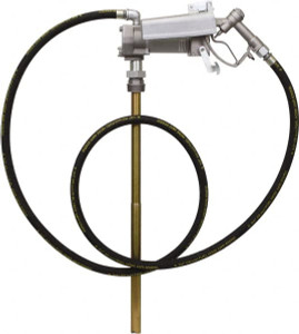 PROLUBE 20 GPM, 1" Hose Diam, Gasoline, Kerosene & Diesel Fuel Pump Aluminum Die Cast Pump, 3/4" Inlet, 1" Outlet, 12 VDC, 12 ft. Hose Length, 1/7 hp FPM/12/HF/N - 54251749