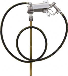 PROLUBE 15 GPM, 3/4" Hose Diam, Gasoline, Kerosene & Diesel Fuel Pump Aluminum Die Cast Pump, 3/4" Inlet, 3/4" Outlet, 24 VDC, 12 ft. Hose Length, 1/7 hp FPM-24/N - 54251764