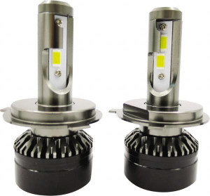 PRO-SOURCE 5,000 Lumens, 12-24 VDC, H4 & 9003 LED Headlights (Pair) 6500K Cool White Color Scale, 30 Low/High Watt, 30,000 to 50,000 Average Life Hours CED6239-4-MSC - 38171963