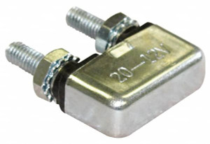 Value Collection 25 Amp Automotive Heavy Duty Stud Terminal Circuit Breaker 1.091" Long x 0.402" Wide 0.63" High CB128-25 - 65139644