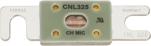 Ferraz Shawmut 325 Amp Visible Link Flat Forklift & Truck Fuse 32VAC, 32VDC, 3.18" Long x 0.75" Wide, Littelfuse CNL325, Bussman ANL325, Ferraz Shawmut CNL325 CNL325 - 54012406