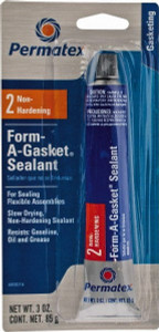 Permatex 3 oz Gasket Sealant -65 to 400°F, Black, Comes in Tube 80016 - 77847523