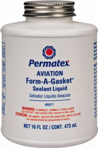 Permatex 16 oz Aviation Gasket Sealant -65 to 400°F, Dark Brown, Comes in Brush Top Can 80017 - 85634897 Permatex 16 oz Aviation Gasket Sealant -65 to 400°F, Dark Brown, Comes in Brush Top Can 80017 - 85634897