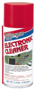Berryman Products 4.5 oz Aerosol Can Automotive Electrical Cleaner Light Hydrotreated Naphtha, Flammable 2206 - 08099905