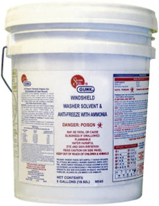 GUNK 5 Gal Pail Automotive Windshield Washer Fluid Flammable M540 - 08317703