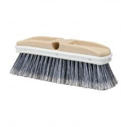PRO-SOURCE 10" OAL, Vehicle Wash Brush Gray Plastic Bristles TB100-A - 09320599