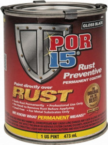POR-15 1 Pint, Black, Rust Preventative Paint Comes in Can 45008 - 59505271