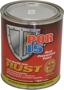 POR-15 1 Quart, Semi Gloss Black, Rust Preventative Paint Comes in Can 45404 - 59505362