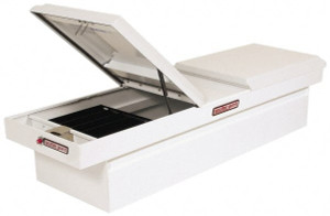 WEATHER GUARD 60-1/8" Wide x 11" High x 27-1/4" Deep Crossover Tool Box White 115-3-01 - 65365157