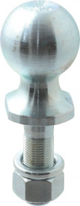 Reese 1-7/8" Diam, 2-3/8" Shank Length, Hitch Ball 3/4" Shank Diam, 2,000 Lb Capacity, Zinc Finish 63813 - 56427529