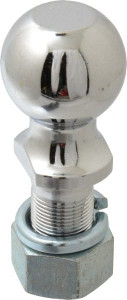Reese 2-5/16" Diam, 2-1/2" Shank Length, Hitch Ball 1-1/4" Shank Diam, 12,000 Lb Capacity, Chrome Finish 63834 - 56427677