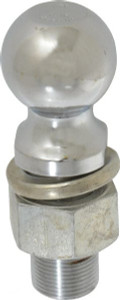 Reese 2" Diam, 2-1/4" Shank Length, Hitch Ball 1-1/4" Shank Diam, 8,000 Lb Capacity, Chrome Finish 63830 - 56427636