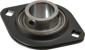 Browning SSF2S-116 1" ID, 3-3/4" OAL x 2-13/16" OAH 2-Bolt Flange 1,651 Lb Static Cap, 2,801 Lb Dyn Cap, 3" Btw Mnt Hole Ctrs, 1-13/32" Base-to-Ctr Ht, Stamped Steel SSF2S-116 - 80472111