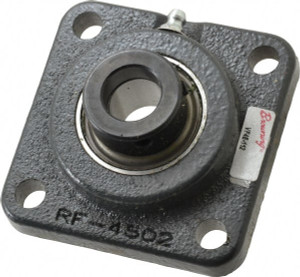 Browning VF4E-112 3/4" ID, 3-3/8" OAL x 3-3/8" OAH 4-Bolt Flange 1,444 Lb Static Cap, 2,611 Lb Dyn Cap, 2-1/2" Btw Mnt Hole Ctrs, Cast Iron VF4E-112 - 74572553