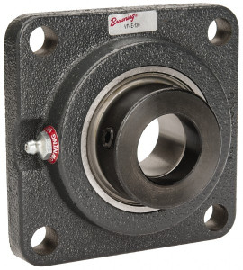 Browning VF4E-120 1-1/4" ID, 4-5/8" OAL x 4-5/8" OAH 4-Bolt Flange 3,493 Lb Static Cap, 5,782 Lb Dyn Cap, 3-5/8" Btw Mnt Hole Ctrs, Cast Iron VF4E-120 - 74572470