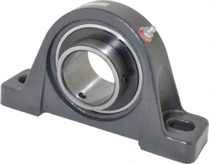 Browning VPS-235 AH 2-3/16" ID, 8-13/16" OAL x 4-31/32" OAH Pillow Block Air Handling 6,601 Lb Static Cap, 9,752 Lb Dyn Cap, 6-15/16" Btw Mnt Hole Ctrs, 2-1/2" Base-to-Ctr Ht, Cast Iron VPS-235 AH - 80463607