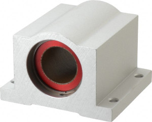Pacific Bearing 1" ID, 3-1/4" OAW x 2.813" OAL x 2.813" OAH Pillow Block 3,525 Lb Static Cap, 2-7/8" Btw Mnt Hole Ctrs, 1.187" Base-to-Ctr Ht, Aluminum P16C - 65305344
