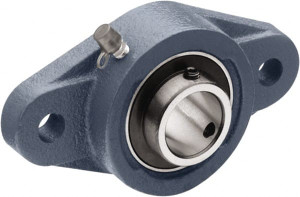 TRITAN 3/4" ID, 4.45" OAL x 1.31" OAH 2-Bolt Flange 1,495 Lb Static Cap, 2,878 Lb Dyn Cap, 3.54" Btw Mnt Hole Ctrs, 0.43" Base-to-Ctr Ht, Cast Iron/Steel UCFL204-12 - 70192109