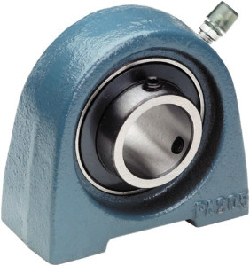 TRITAN 1" ID, 2.7559" OAL x 2.7559" OAH Pillow Block 1,765 Lb Static Cap, 3,147 Lb Dyn Cap, 2" Btw Mnt Hole Ctrs, 1-7/16" Base-to-Ctr Ht, Cast Iron/Steel UCPA205-16A - 92647908