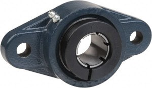 Value Collection 1-1/2" ID, 6-7/8" OAL x 2-3/32" OAH 2-Bolt Flange 4,001 Lb Static Cap, 6,541 Lb Dyn Cap, 5-21/32" Btw Mnt Hole Ctrs, 53/64" Base-to-Ctr Ht, Cast Iron UCFL208-24T - 69962678