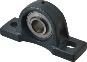 Value Collection 3/4" ID, 2-17/32" OAW x 5" OAL x 2-17/32" OAH High Temperature Ball Bearing Pillow Block 1,650 Lb Static Cap, 2,830 Lb Dyn Cap, 3-3/4" Btw Mnt Hole Ctrs, 1-5/16" Base-to-Ctr Ht, Cast Iron UCP204-12HT - 05600879