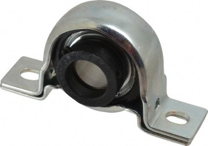 Value Collection 1" ID, 4.5937" OAL x 2-5/8" OAH Pillow Block 1,740 Lb Static Cap, 3,100 Lb Dyn Cap, 3-3/4" Btw Mnt Hole Ctrs, 1-5/16" Base-to-Ctr Ht, Stamped Steel Rubber Mount RPB16 - 05546999