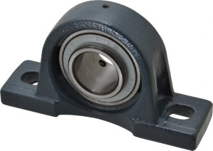 Value Collection 1-7/16" ID, 3-21/32" OAW x 6-9/16" OAL x 3-21/32" OAH High Temperature Ball Bearing Pillow Block 3,400 Lb Static Cap, 5,650 Lb Dyn Cap, 5" Btw Mnt Hole Ctrs, 1-7/8" Base-to-Ctr Ht, Cast Iron UCP207-23HT - 05702196