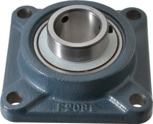 Value Collection 1-1/2" ID, 5-1/8" OAW x 5-1/8" OAL x 5-1/8" OAH 4-Bolt High Temperature Flange Bearing 4,000 Lb Static Cap, 6,400 Lb Dyn Cap, 4" Btw Mnt Hole Ctrs, 53/64" Base-to-Ctr Ht, Cast Iron UCF208-24HT - 05600341