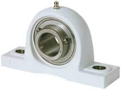 Value Collection 2" ID, 206.375mm OAL x 4-1/2" OAH Pillow Block 5,120 Lb Static Cap, 7,700 Lb Dyn Cap, 6-1/4" Btw Mnt Hole Ctrs, SS Thermoplastic UCP21032S6PL - 05702303