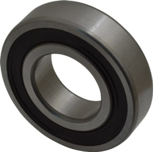 SKF 30mm Bore Diam, 62mm OD, Double Seal Deep Groove Radial Ball Bearing 16mm Wide, 1 Row, Round Bore, 11,200 Nm Static Capacity, 20,300 Nm Dynamic Capacity 6206 2RSJEM - 45667474