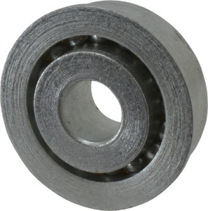 Value Collection 3/8" Bore Diam, 1-1/8" OD, Open Unground Full Complement Radial Ball Bearing With Flange, 1 Row, Round Bore, 533 Lb Dynamic Capacity 32004-01 - 01377241