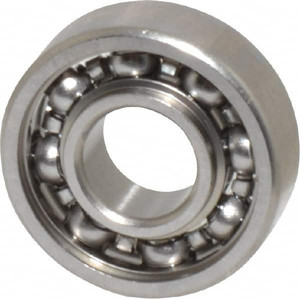 Value Collection 1/4" Bore Diam, 5/8" OD, Open Miniature Radial Ball Bearing 0.196" Wide, 1 Row, Round Bore, 128 Lb Static Capacity, 335 Lb Dynamic Capacity SR4 - 35380575
