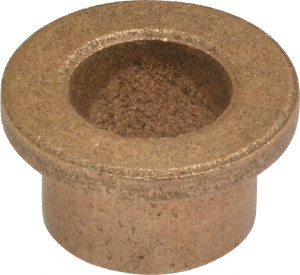 Boston Gear 3/8" Inside x 1/2" Outside Diam, Oil Impregnated Bronze Sleeve Bearing 11/16" Flange Outside Diam, 3/32" Flange Thickness, 3/8" OAL 35548 - 06454490