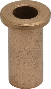 Boston Gear 5/16" Inside x 7/16" Outside Diam, Oil Impregnated Bronze Sleeve Bearing 5/8" Flange Outside Diam, 3/32" Flange Thickness, 1" OAL 69194 - 06454458