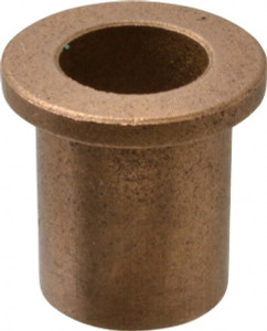 Boston Gear 9/16" Inside x 3/4" Outside Diam, Oil Impregnated Bronze Sleeve Bearing 1" Flange Outside Diam, 1/8" Flange Thickness, 1" OAL 35608 - 06454896