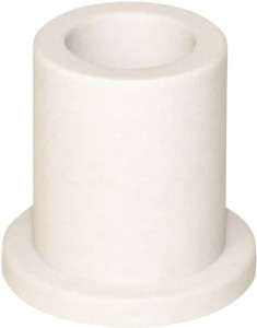 TriStar Plastics 1" Inside x 1-1/4" Outside Diam, Rulon 641 Flanged Bearing 1-1/2" Flange Outside Diam, 1/8" Flange Thickness, 1-1/2" OAL DR6F-1620-12 - 30543797