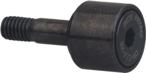 Accurate Bushing Co. 1-1/8" Roller Diam x 5/8" Width, 7/16" Stud Diam x 1" Length, Stud Cam Follower with Hex Carbon Steel, 1/2" Thread Length, 7/16-20 Thread, 1-5/8" OAL, 3,030 Lb Dynamic Cap CR-1-1/8-B - 55229983