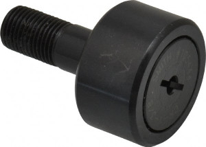 Accurate Bushing Co. 1-3/8" Roller Diam x 3/4" Width, 1/2" Stud Diam x 1-1/4" Length, Stud Cam Follower Steel, 5/8" Thread Length, 1/2-20 Thread, 2" OAL, 4,470 Lb Dynamic Cap, 4,300 Lb Static Cap CR-1-3/8 - 36670479