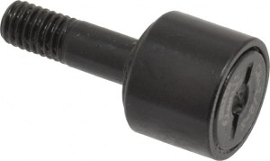 Accurate Bushing Co. 1/2" Roller Diam x 3/8" Width, 0.19" Stud Diam x 5/8" Length, Stud Cam Follower Steel, 1/4" Thread Length, 10-32 Thread, 1" OAL, 970 Lb Dynamic Cap, 720 Lb Static Cap CR-1/2-X - 36670545