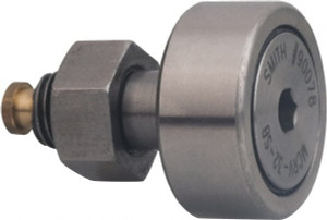 Accurate Bushing Co. 19mm Roller Diam x 11mm Width, 8mm Stud Diam x 20mm Length, Sealed Stud Cam Follower with Hex Carbon Steel, 10mm Thread Length, M8 x 1.25 Thread, 32mm OAL, 7,300 N Dynamic Cap, 10,800 N Static Cap MCRV-19-SB - 55247076